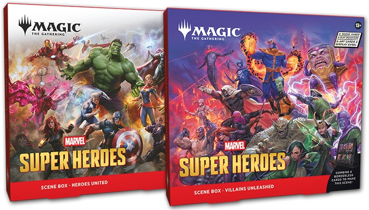 『予約商品』　【6月19日発送分】MTG  マーベル スーパー・ヒーローズ  Scene Box 2種セット(英語版)送料込み