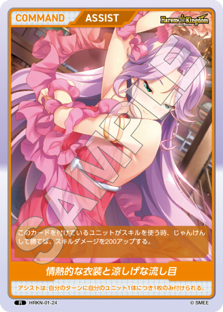 情熱的な衣装と涼しげな流し目(HRKN-01-24) - Harem Kingdom レアリティ：R DIVENE CROSS(ディヴァインクロス)