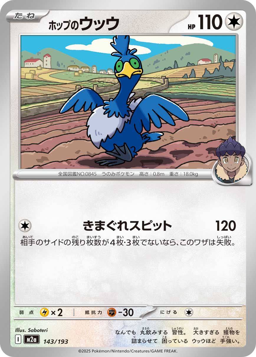 ホップのウッウ（143/193） ポケモンカード：「MEGAドリームex」