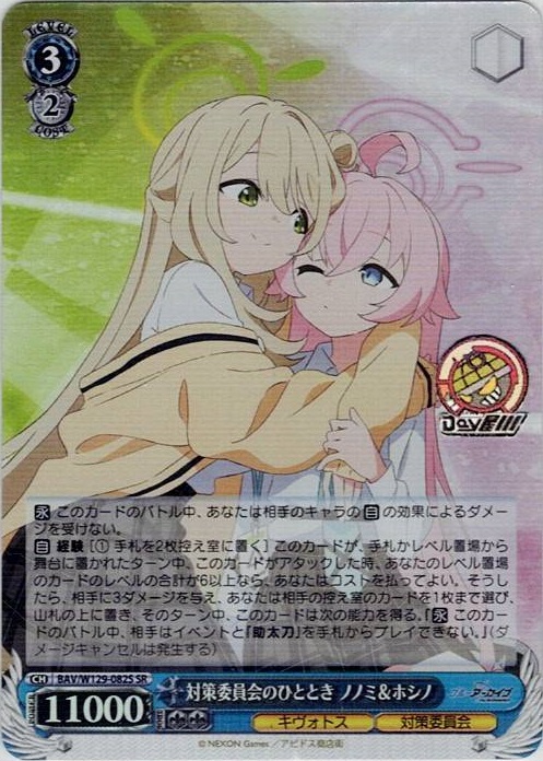 対策委員会のひととき ノノミ＆ホシノ(BAV/W129-082S) -ブルーアーカイブ The Animation レアリティ：SR