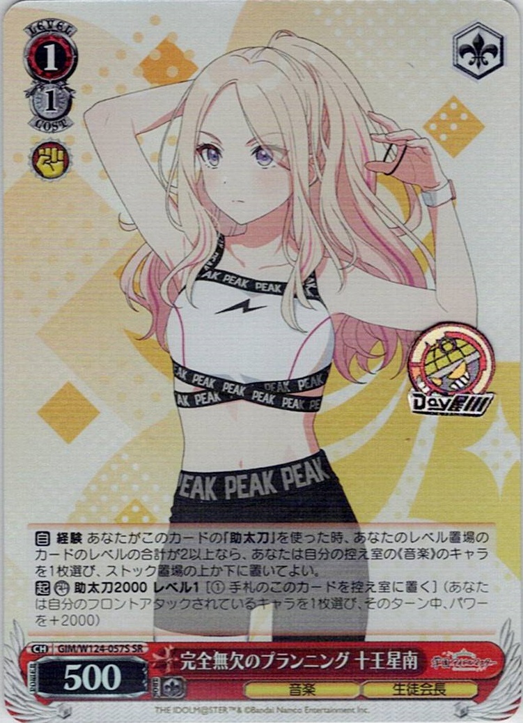 完全無欠のプランニング 十王星南(GIM/W124-057S) -学園アイドルマスター レアリティ：SR